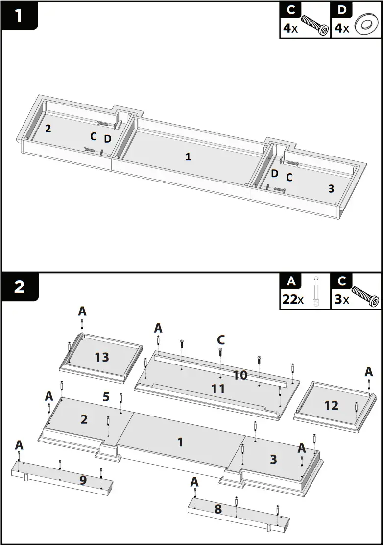 real flame 1290 Eliot Grand Electric Fireplace - Figure 1