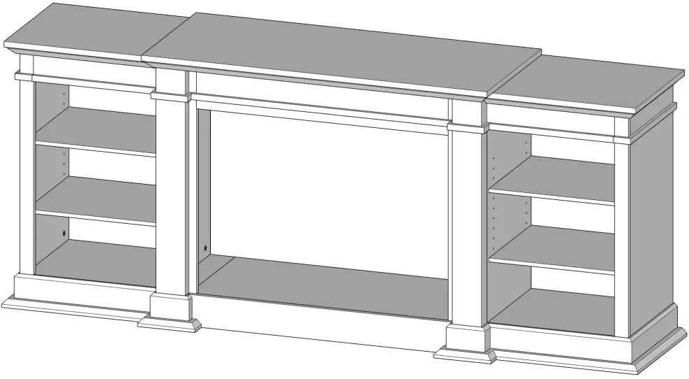 real flame 1290 Eliot Grand Electric Fireplace