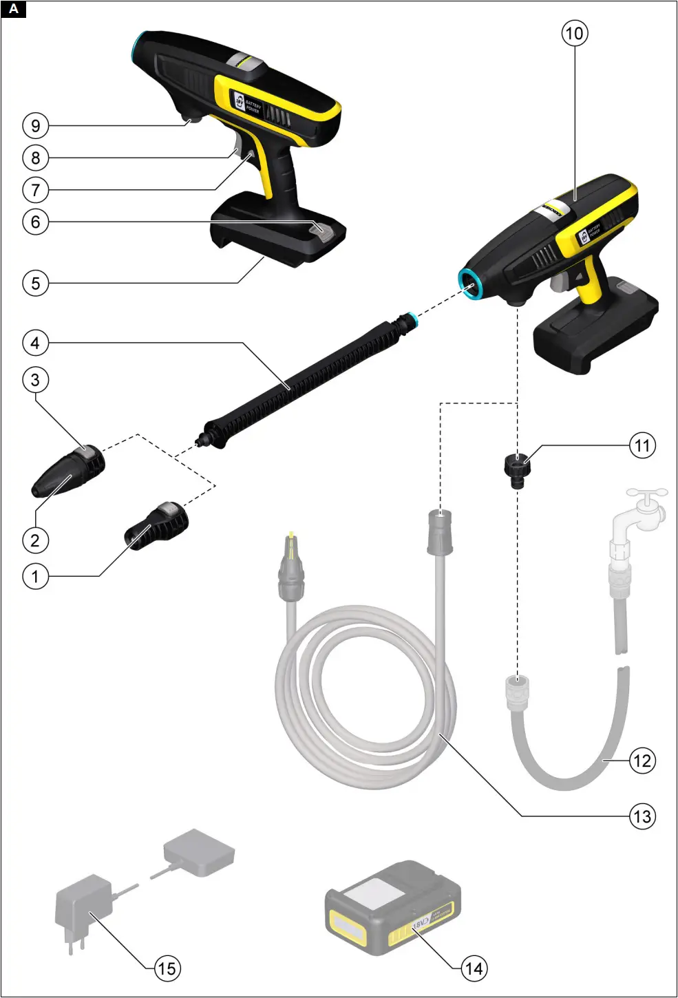 KARCHER KHB 6 Cold Water Pressure Washer - Fig. A