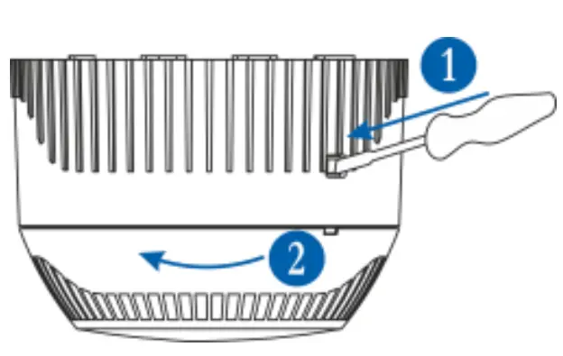 Unlocking the detector from the base