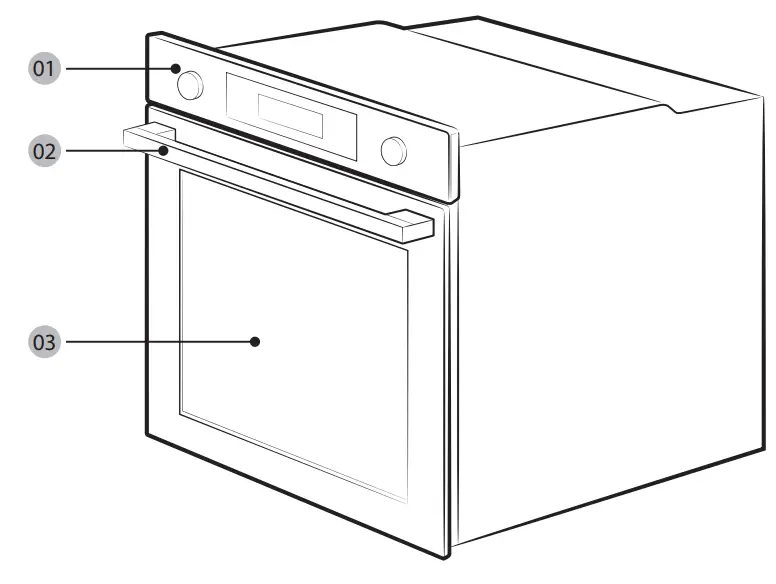 SAMSUNG NV7B44205AS Built In Electric Single Oven - Oven at a glance