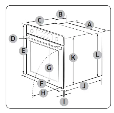 SAMSUNG NV7B44205AS Built In Electric Single Oven - Power connection1