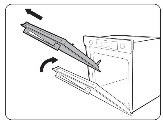 SAMSUNG NV7B44205AS Built In Electric Single Oven - flip open1