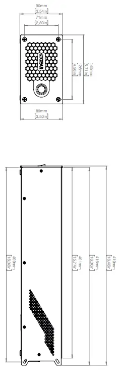 KGEAR GA41(L) Four Channel Switching Mode Power Amplifiers - Mechanical
