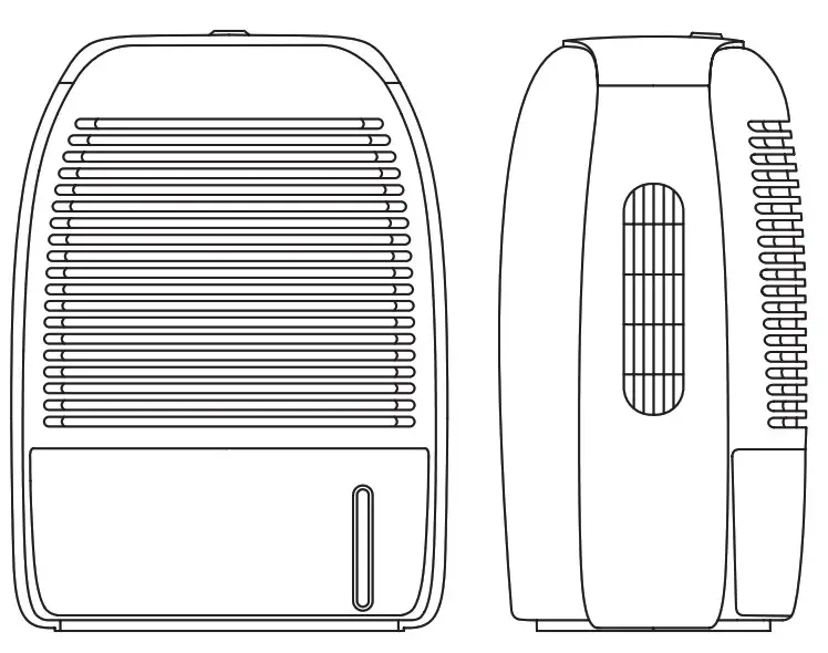 ProBreeze PB 13 1500ml 2200ft3 Dehumidifier
