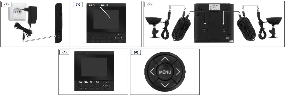 smartwares CS72SEC 4.3 Inch TFT Colour Camera System - Fig 2
