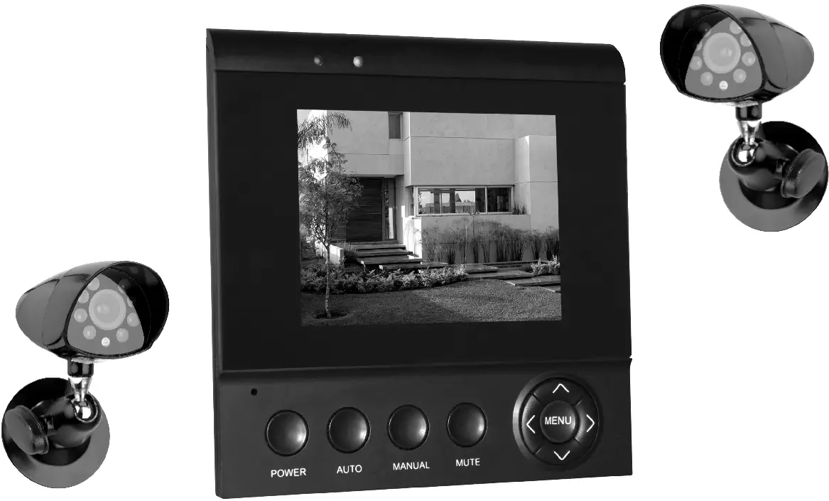 smartwares CS72SEC 4.3 Inch TFT Colour Camera System