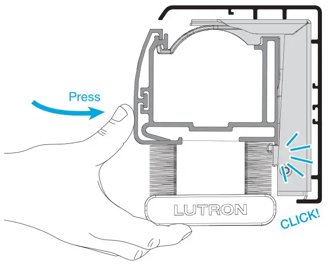 Hang the Shade in the Brackets