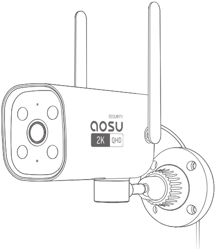 AOSU 2A2VW C4L 2K Wi Fi Security Camera