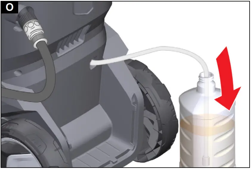 Operation with detergent