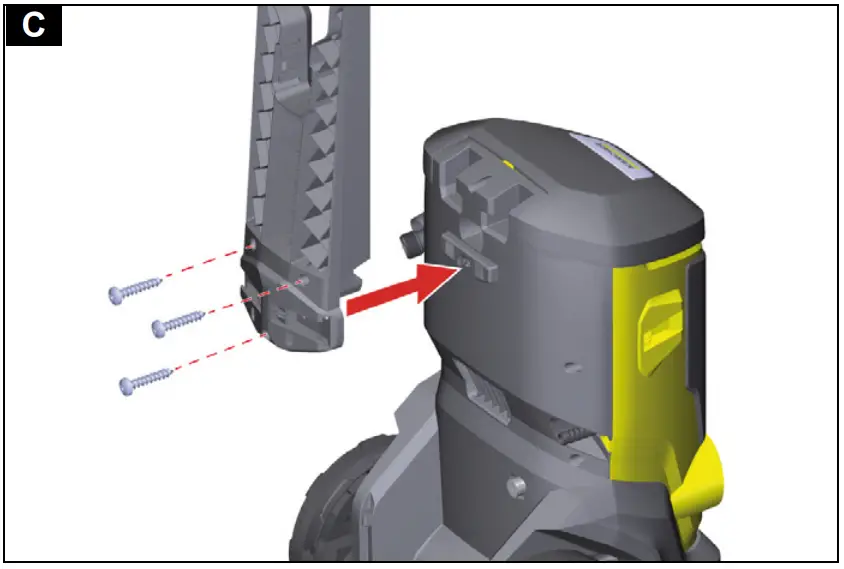 Mounting the transport handle