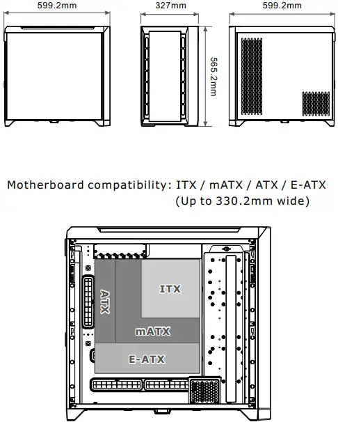 thermaltake CTE C750 TG ARGB Full Tower Chassis-fig3