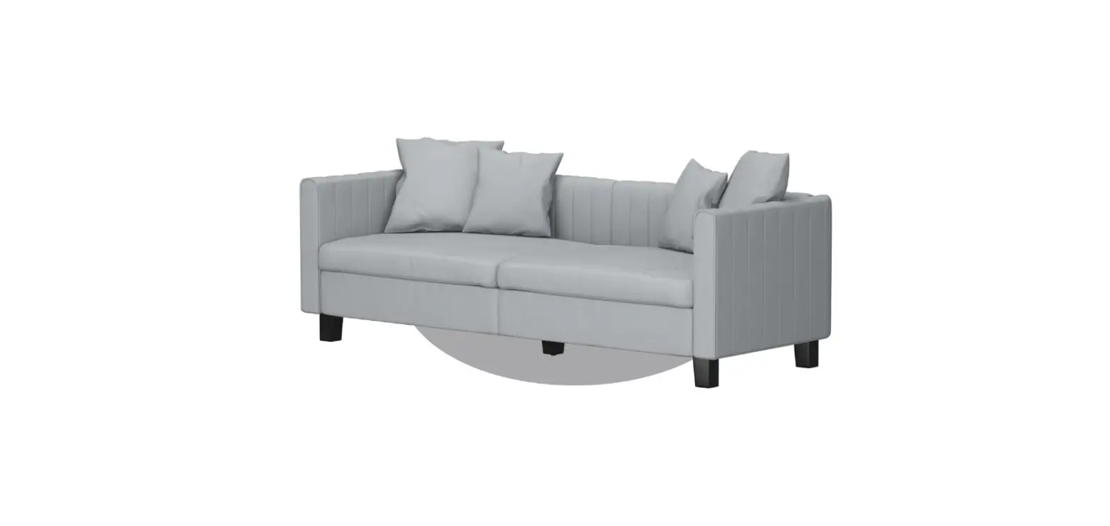 Fufu Gaga Kf020344-03 Modern Gray Cotton Sofa Instruction Manual