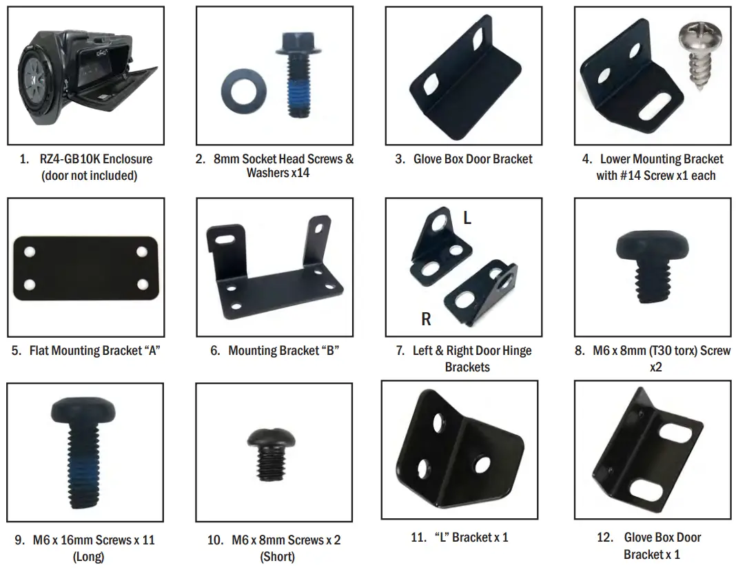 SSV WORKS RZ34 Q3K3 RZR 3 and RZR 4 Kicker 3 Speaker Audio Kit-fig2