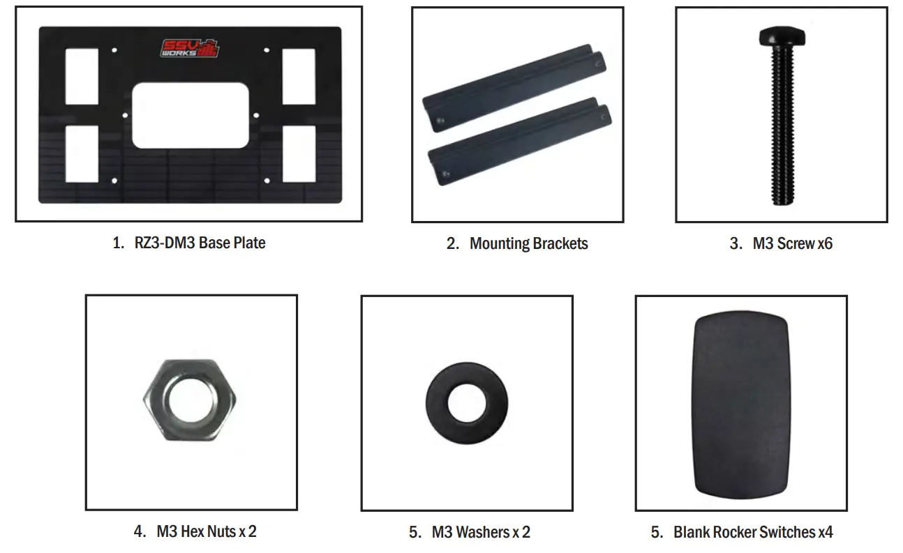 SSV WORKS RZ34 Q3K3 RZR 3 and RZR 4 Kicker 3 Speaker Audio Kit-fig4