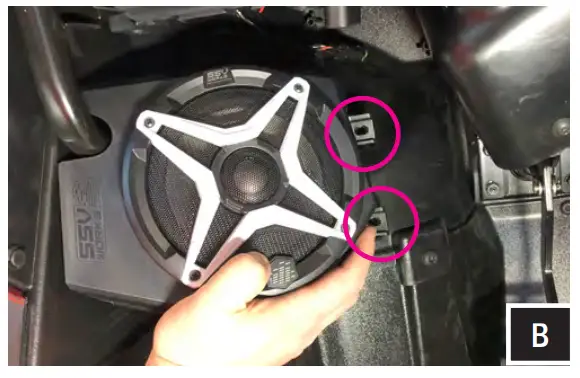 SSV WORKS RZ34 Q3K3 RZR 3 and RZR 4 Kicker 3 Speaker Audio Kit-fig51