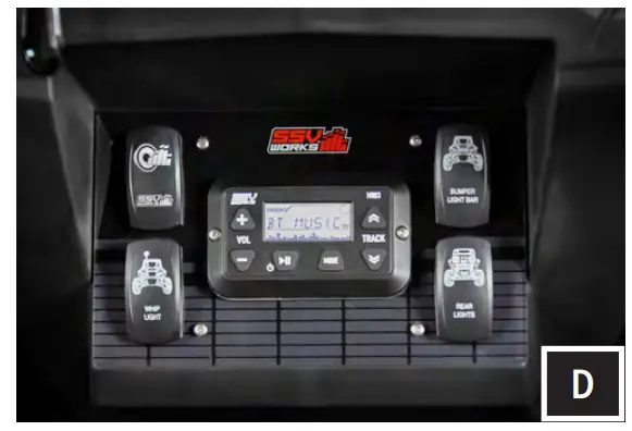 SSV WORKS RZ34 Q3K3 RZR 3 and RZR 4 Kicker 3 Speaker Audio Kit-fig65