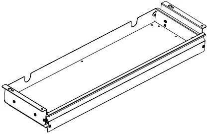V I V O DESK-DR33-B Extra Long Under Desk Drawer A0