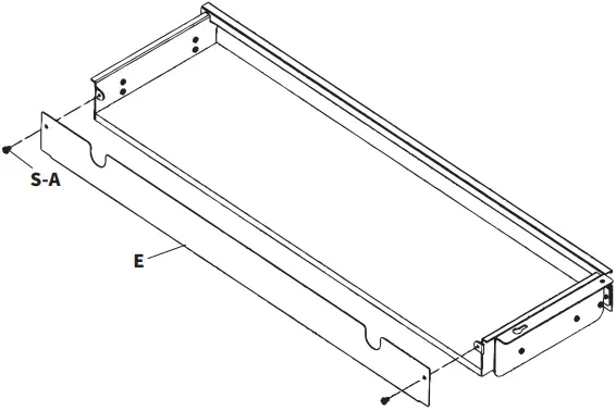 V I V O DESK-DR33-B Extra Long Under Desk Drawer A3