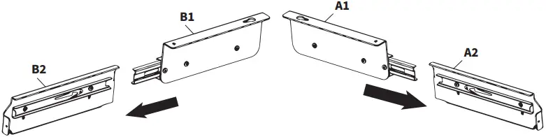 V I V O DESK-DR33-B Extra Long Under Desk Drawer C3b