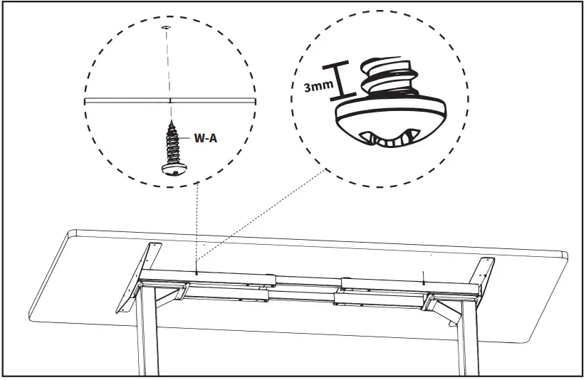 V I V O DESK-DR33-B Extra Long Under Desk Drawer D2