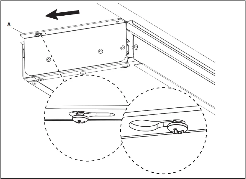V I V O DESK-DR33-B Extra Long Under Desk Drawer D3