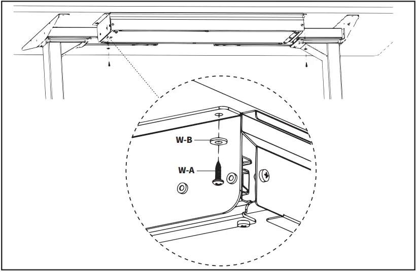 V I V O DESK-DR33-B Extra Long Under Desk Drawer D4