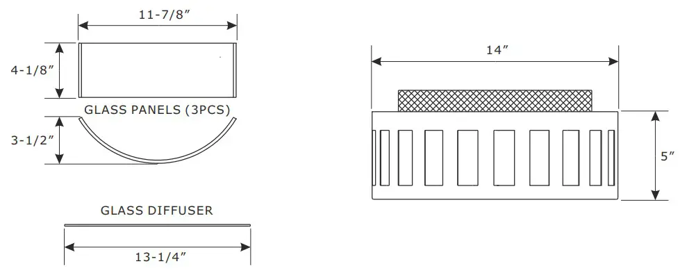 CRYSTORAMA KEN-2203-BF Kendal Three Light Ceiling Mount - fig 2