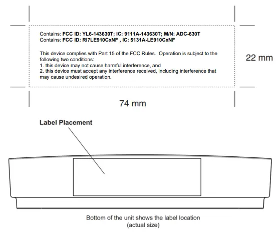 ALARM COM ADC 630T Cellular Module