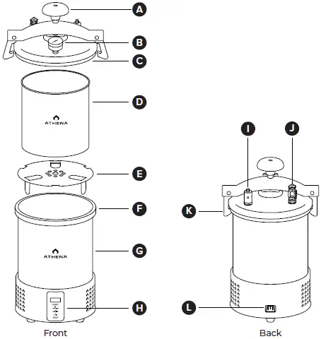 ATHENA Autoclave Portable Pressure Steam 01