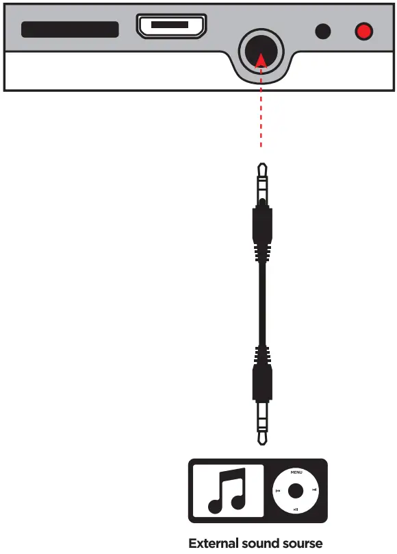 defender B595 FreeMotion Wireless Stereo Headset - Aux Mode