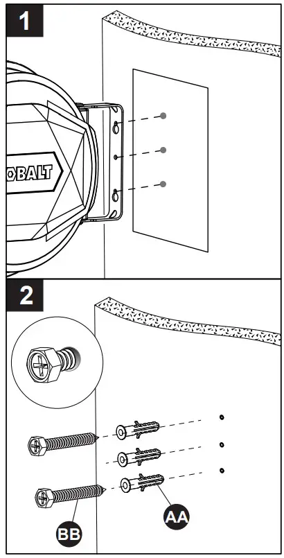 KOBALT SGY AIR265 Enclosed Retractable Reel with Poly Hybrid Air Hose - ASSEMBLY