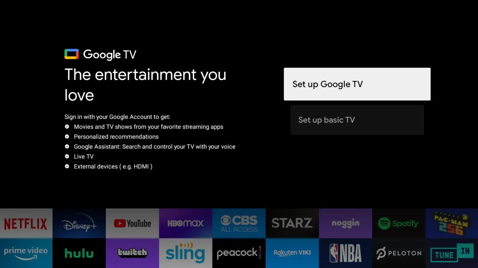 EKO K550USG 55 4K Ultra HD Google TV - INITIAL SETUP 3