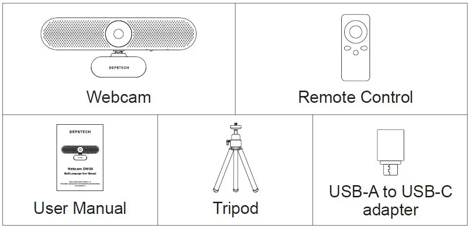 DEPSTECH-Webcam-DW50-4K-Webcam-with-Remote-fig-2