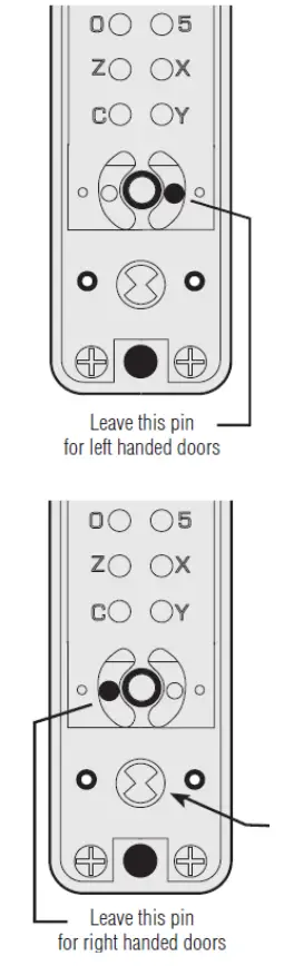Outside Knob Locking Action