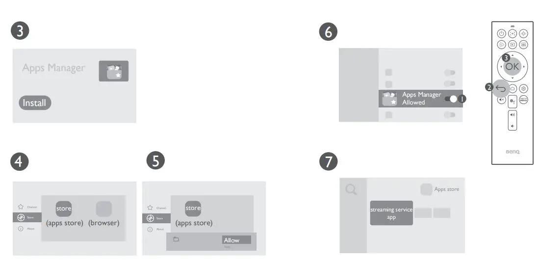 BenQ GS50 Digital Projector User Guide - Configurations for more streaming videos