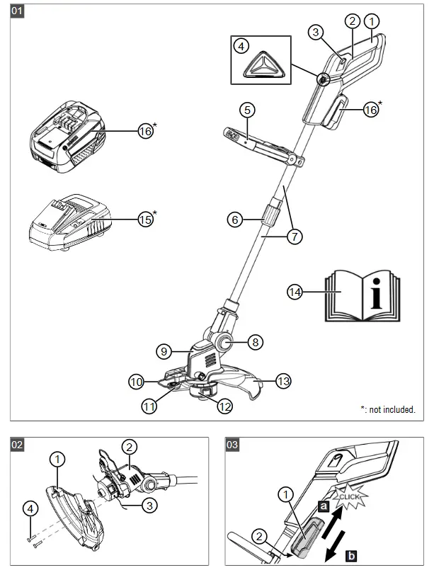 AL-KO GT 1825 Batteri Trimmer - figure 1