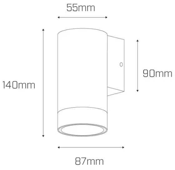 MONDOLUX MO91 Rho Mini Outdoor Wall Light - Refinishing