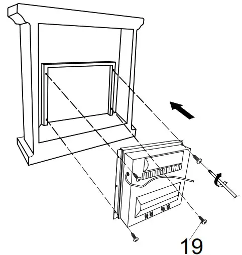 EDYO LIVING VCSFP 45 TA Freestanding Faux Stone Infrared Electric Fireplace - USE AND CARE 1