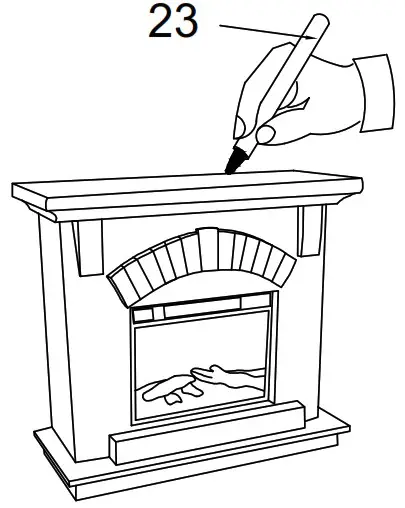 EDYO LIVING VCSFP 45 TA Freestanding Faux Stone Infrared Electric Fireplace - USE AND CARE 2