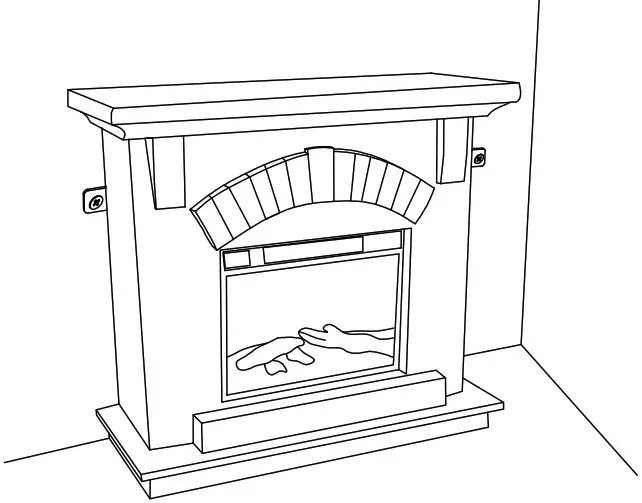 EDYO LIVING VCSFP 45 TA Freestanding Faux Stone Infrared Electric Fireplace - cover