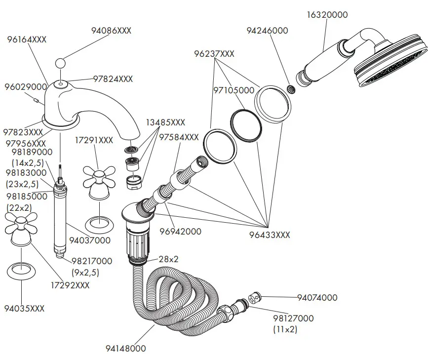 hansgrohe 17444090 Axor Carlton Bath Faucet - Figer 9