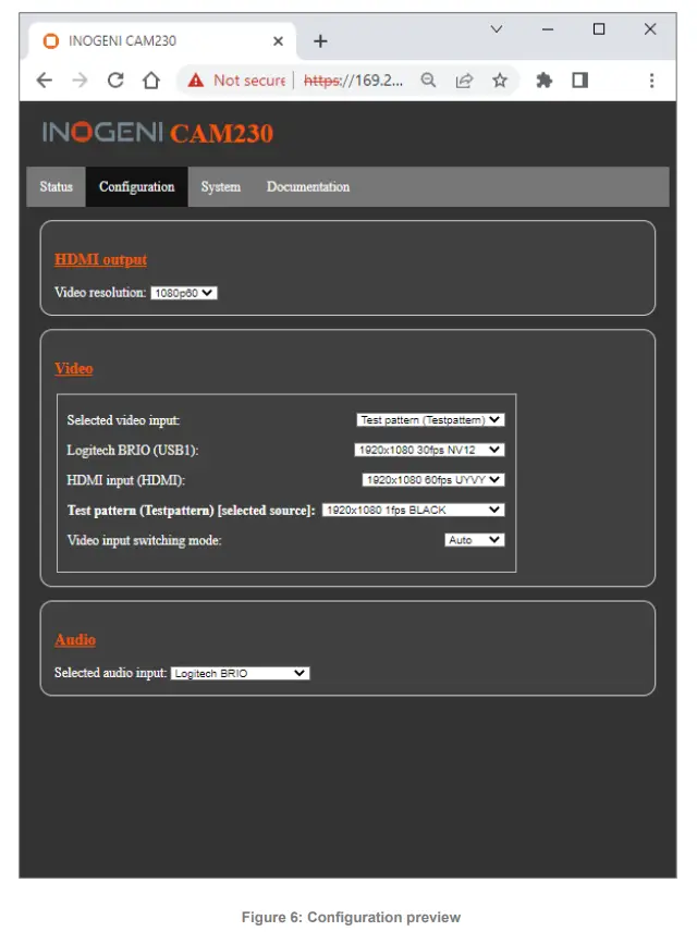 INOGENI CAM230 HDMI or USB 3 0 Camera Switcher - e audio input