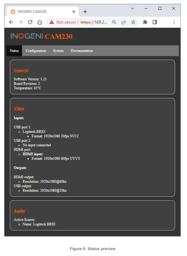 INOGENI CAM230 HDMI or USB 3 0 Camera Switcher - firmware