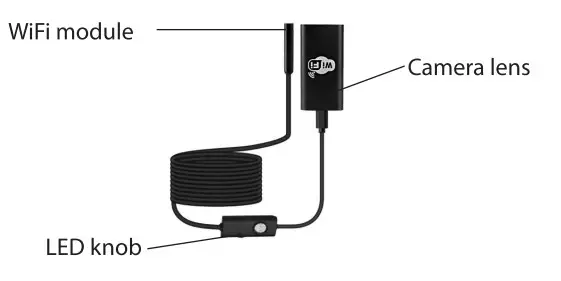 media-tech MT4099 Wifi Endoscope Inspection Camera - Wireless