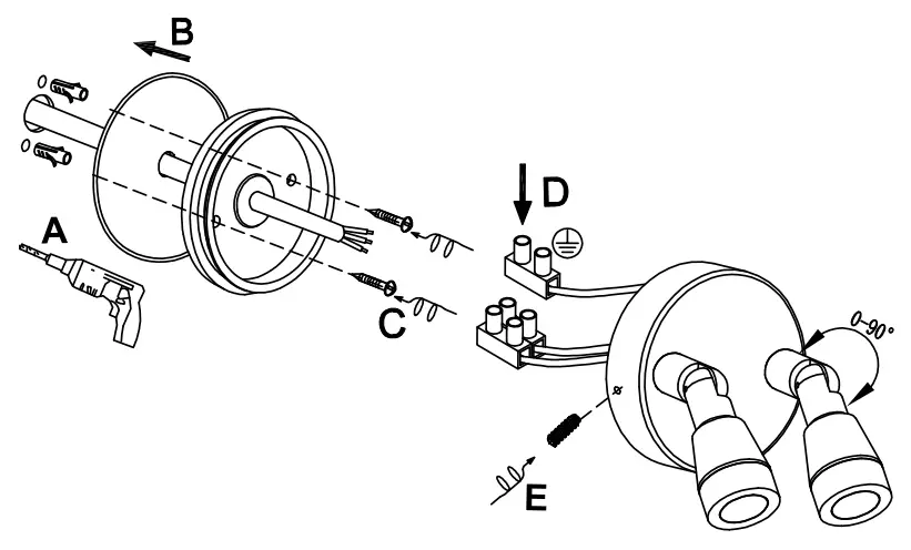 HALCYON EX115 Dimmable LED Wall Light - 1