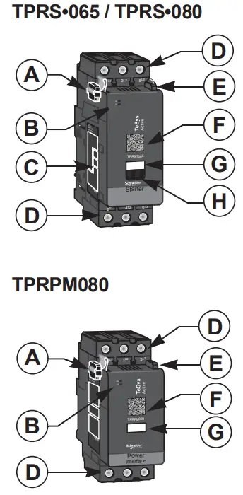 Schneider Electric TPRS-065 TeSys Active Starters and Power Interface Modules - Features