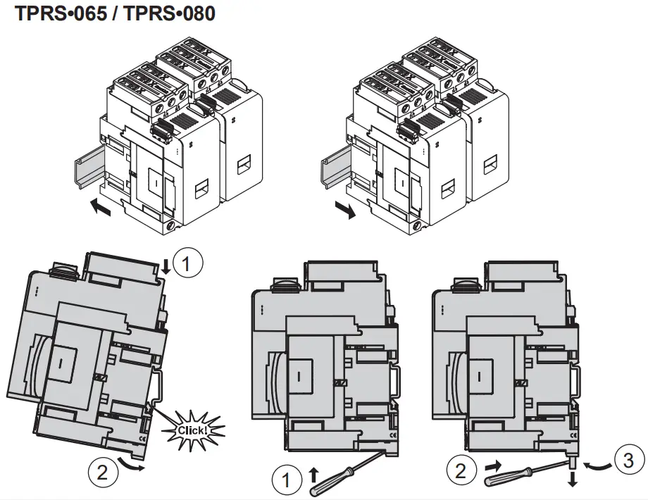Schneider Electric TPRS-065 TeSys Active Starters and Power Interface Modules - Mounting