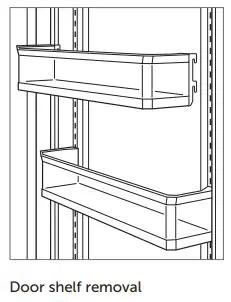 SUB-ZERO ICBCL4850S 122 CM Classic Refrigerator User Guide - Door shelf removal