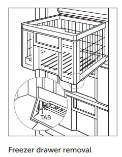 SUB-ZERO ICBCL4850S 122 CM Classic Refrigerator User Guide - Freezer drawer removal